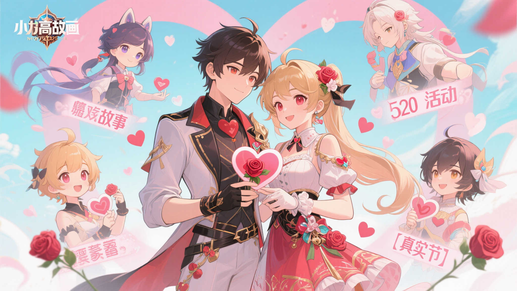 小高和刚也庆祝520？手绘游戏角色献上甜蜜祝福